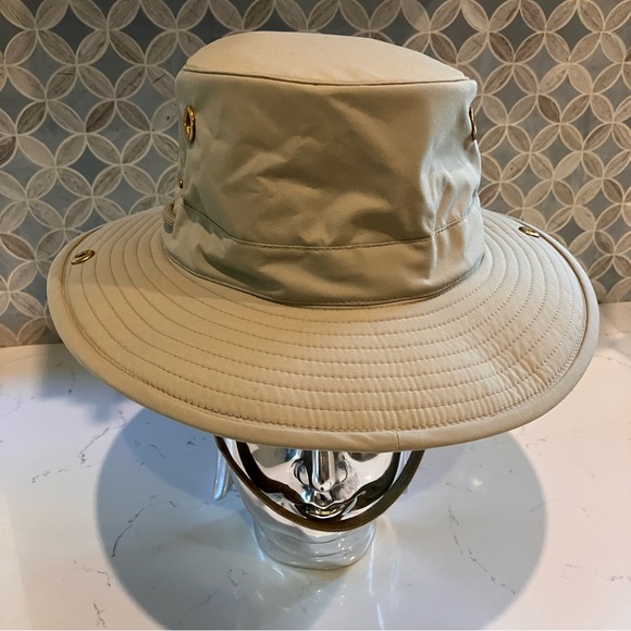 Tilley LT3 Water Repellent Snap Up Hat Tan Brown Size 7 1/4 - Picture 3 of 15
